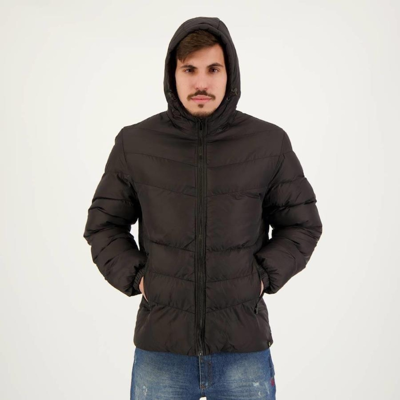 Jaqueta com Capuz Veztro Puffer - Masculina - Foto 1