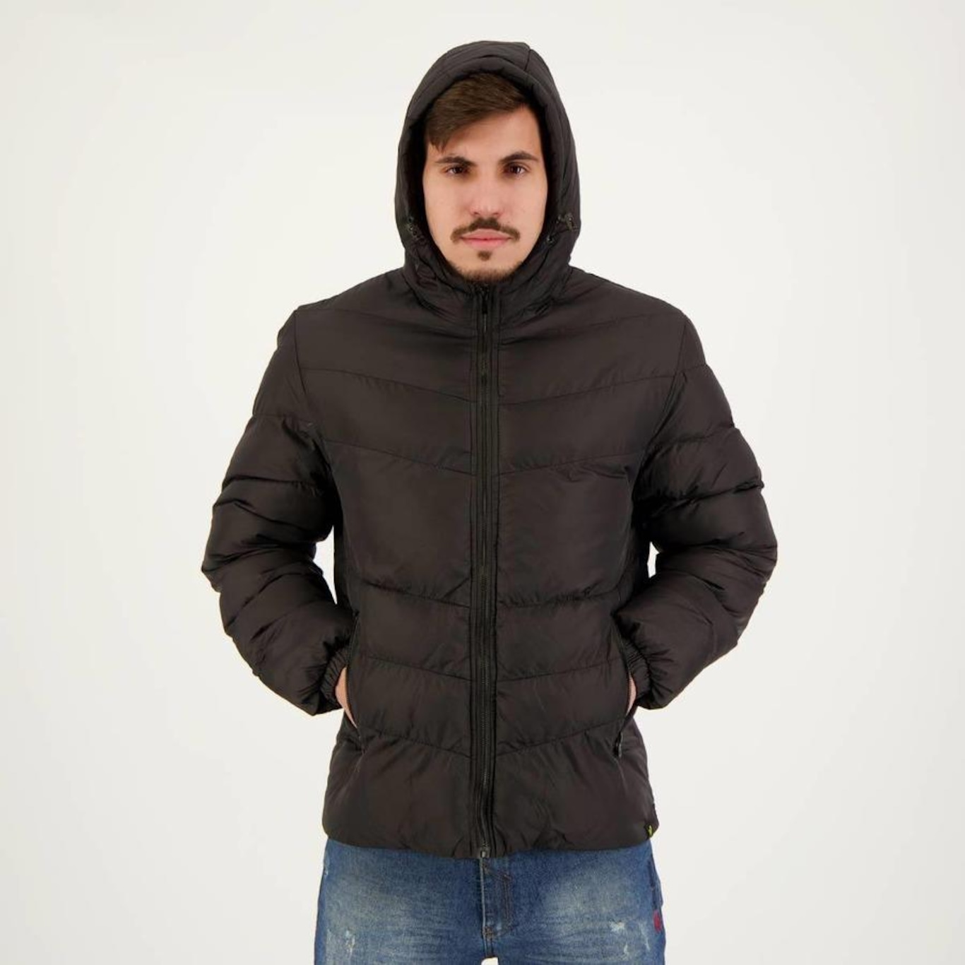 Jaqueta com Capuz Veztro Puffer - Masculina - Foto 2