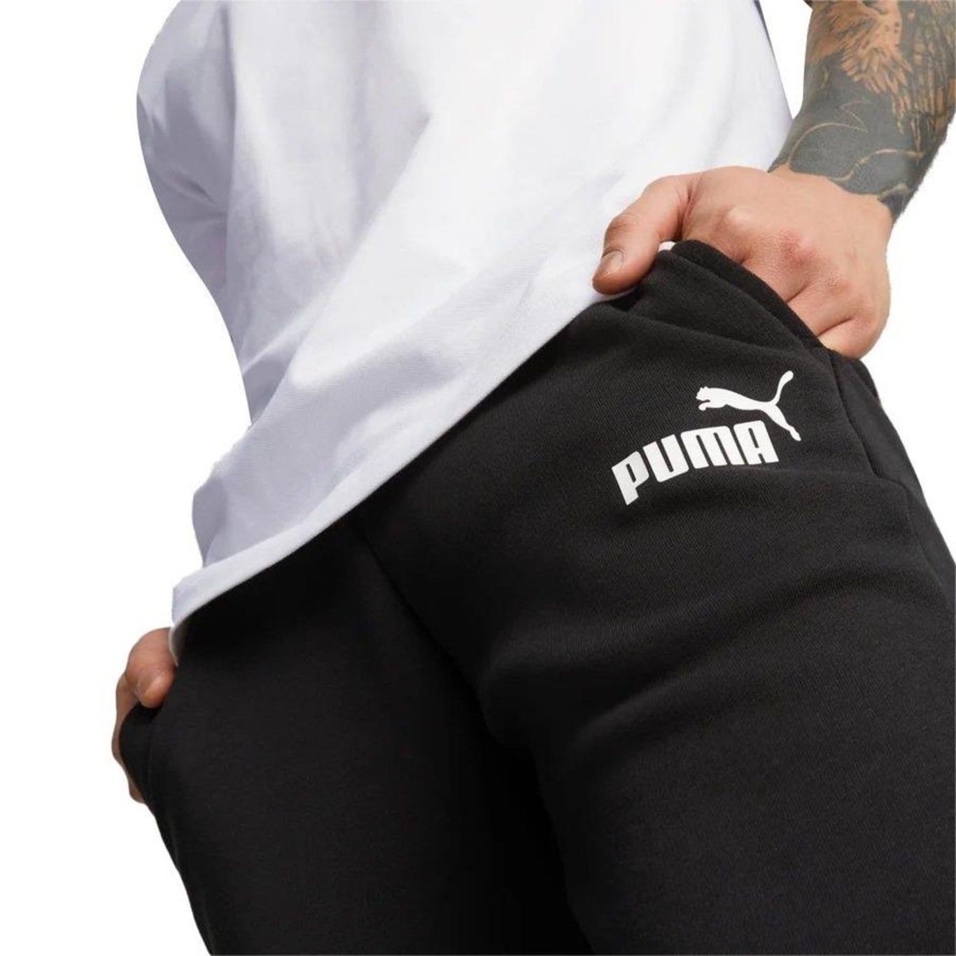 Calça Puma Aweatpants - Masculina - Foto 3