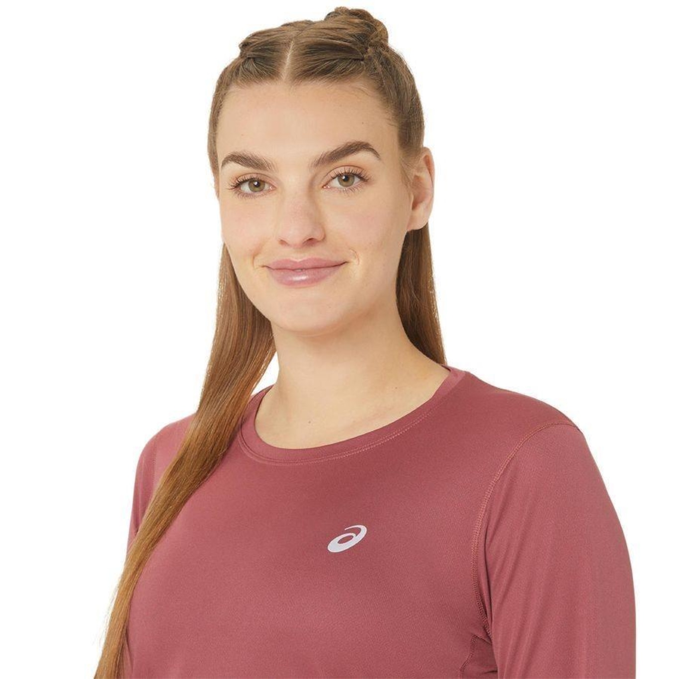 Camiseta Asics Knit Manga Longa - Feminina - Foto 4