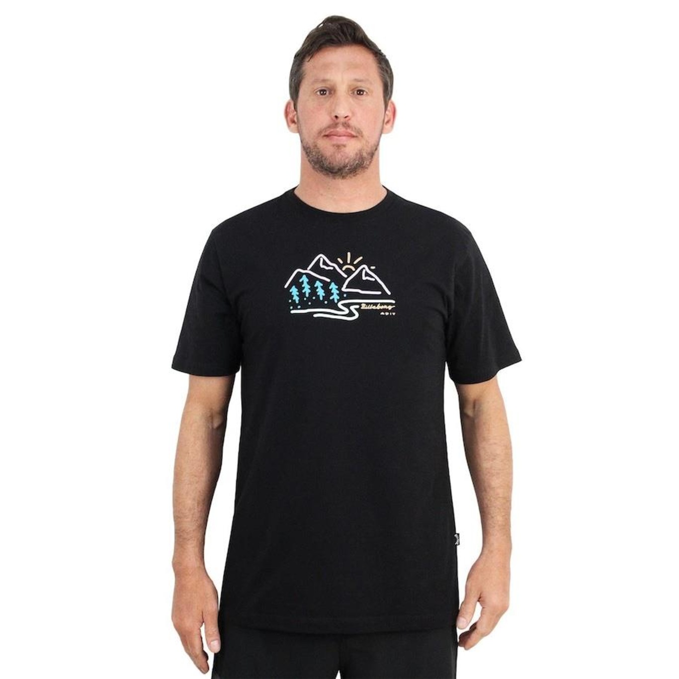 Camiseta Billabong Sands Ii Black - Masculina - Foto 3