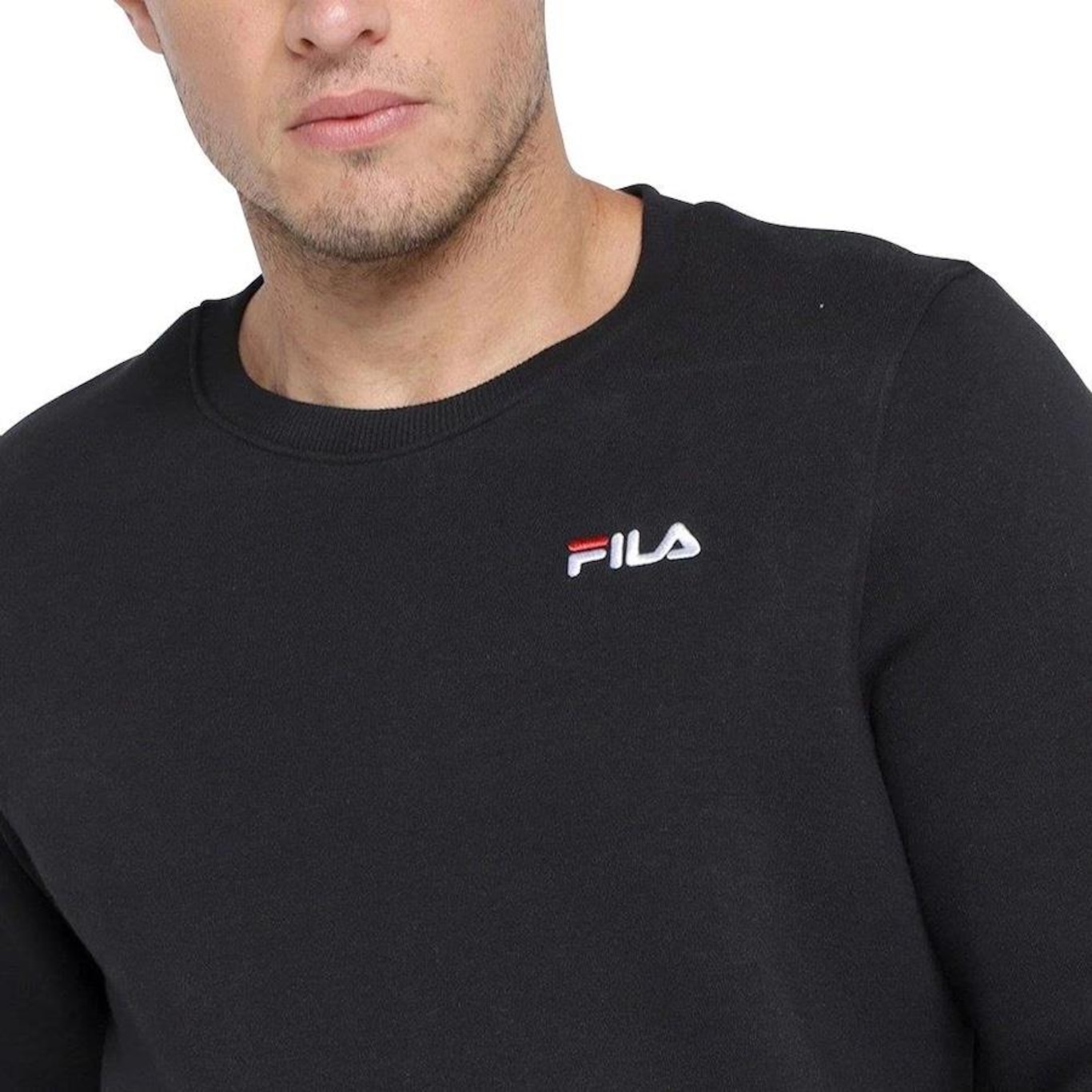 Blusão sem Capuz Fila Moletom Basic - Masculino - Foto 3