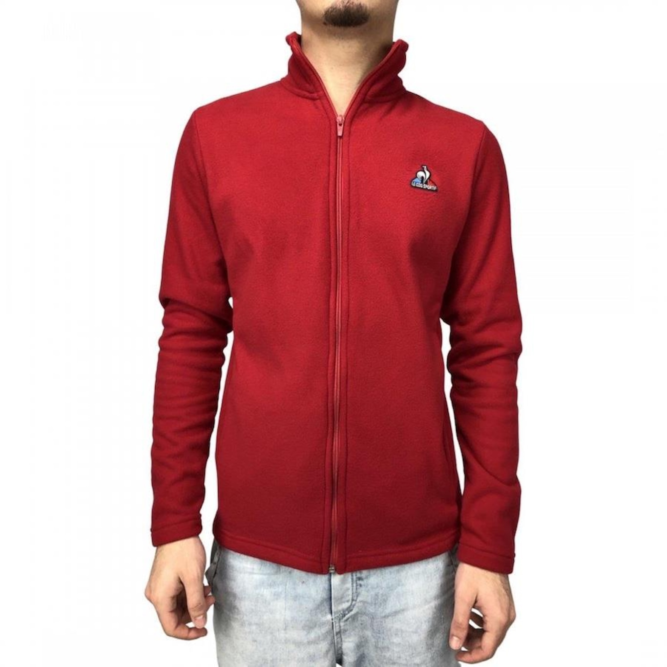 Jaqueta sem Capuz Fleece Le Coq Sportif Básica - Masculina - Foto 2