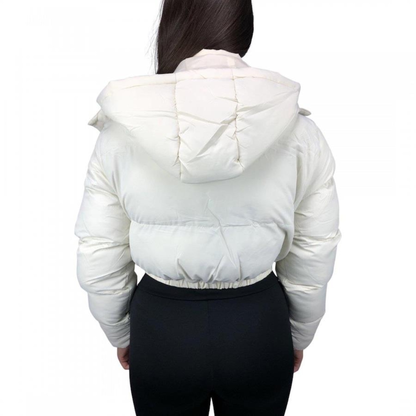 Jaqueta Puffer New Era Cropped - Feminina - Foto 4