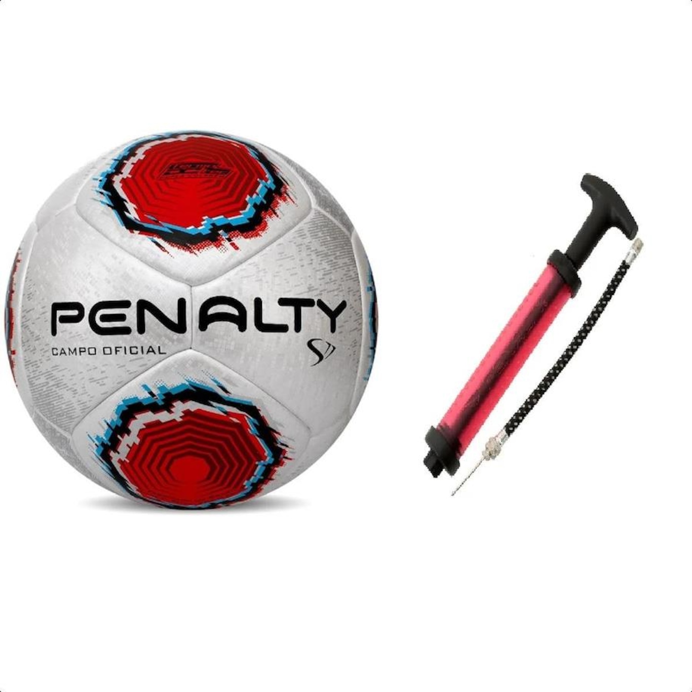 Kit Bola de Futebol de Campo Penalty S11 R1 + Bomba - Foto 1