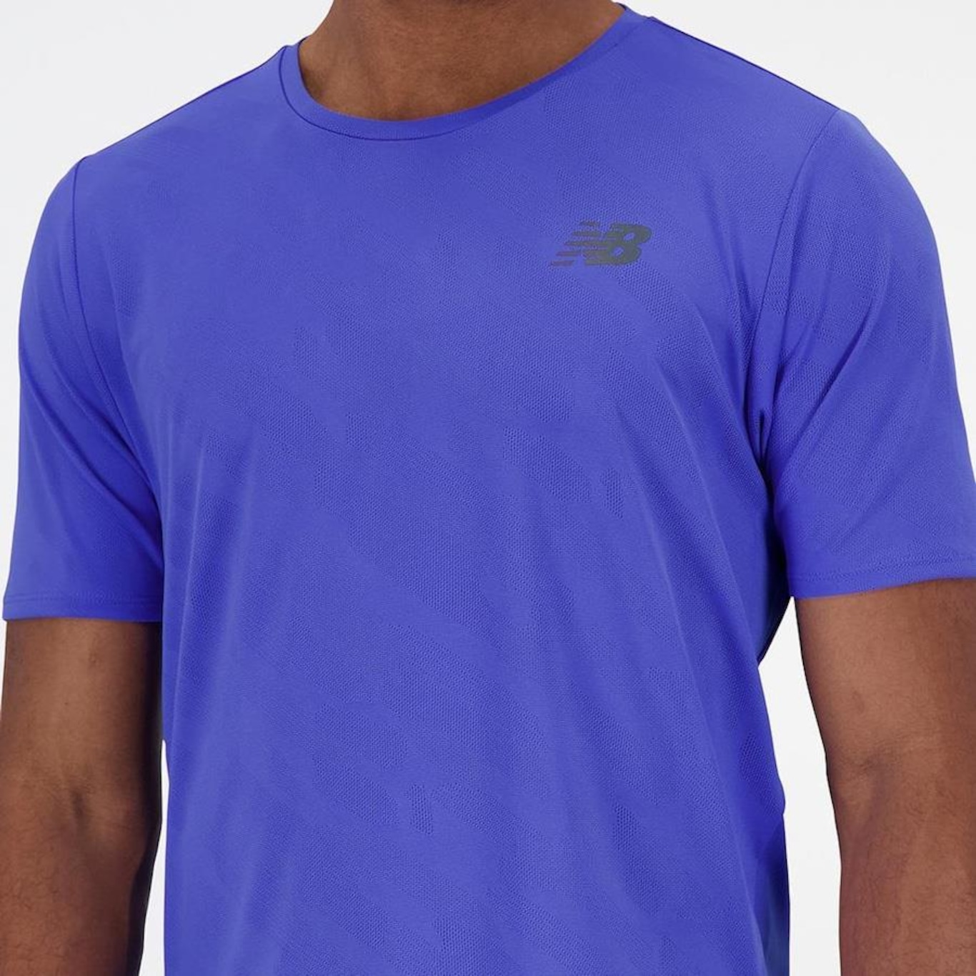 Camiseta New Balance Q Speed Jacquard - Masculina - Foto 2