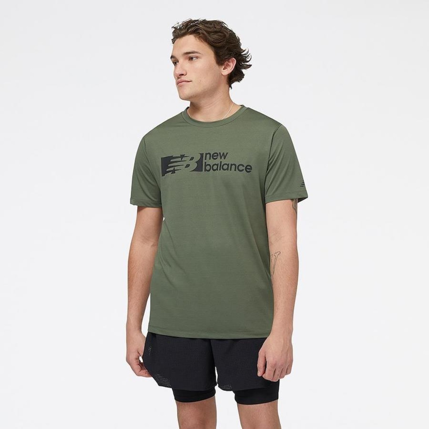 Camiseta New Balance Tenacity Graphic - Masculina - Foto 1