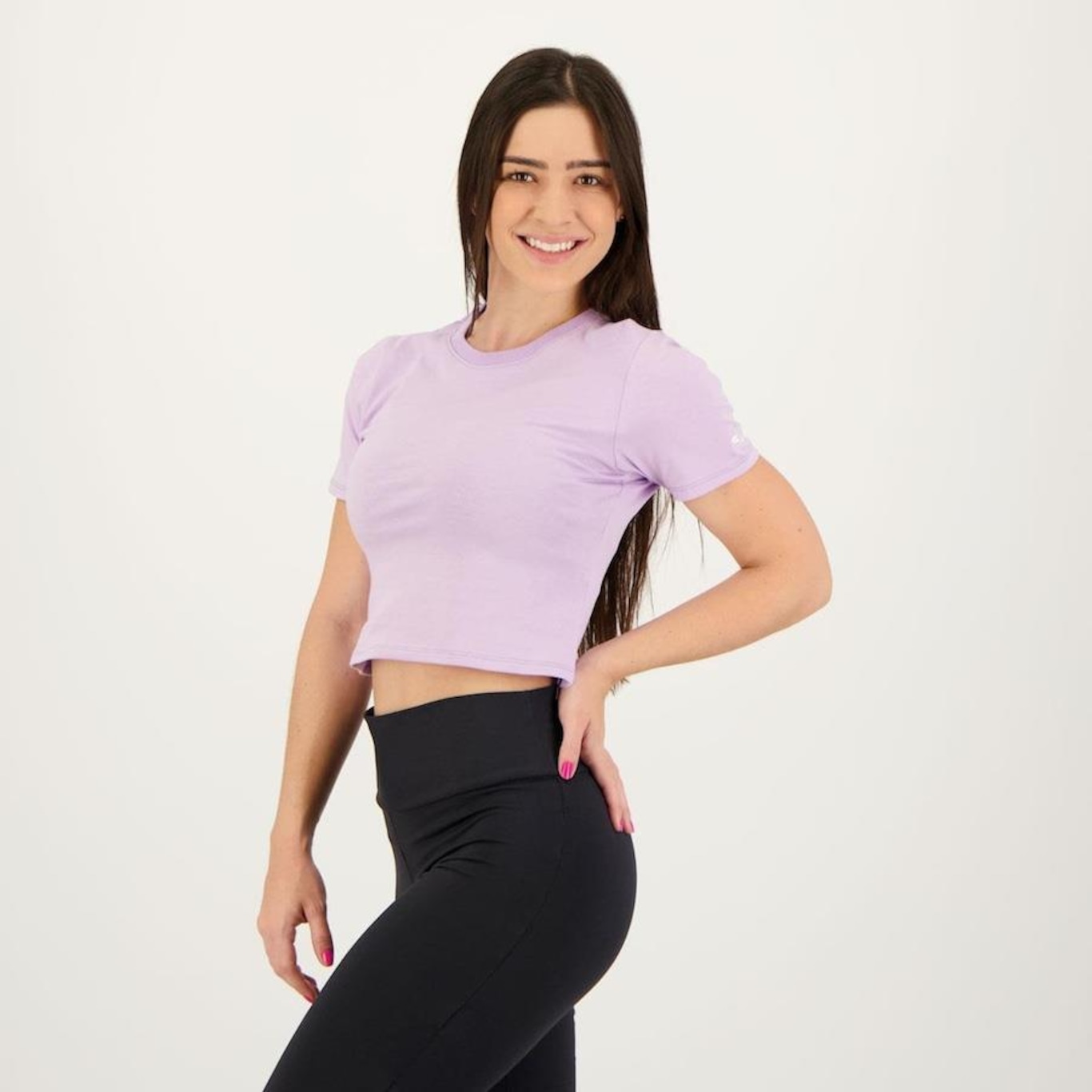 Blusa Cropped Fila Basic - Feminino - Foto 1