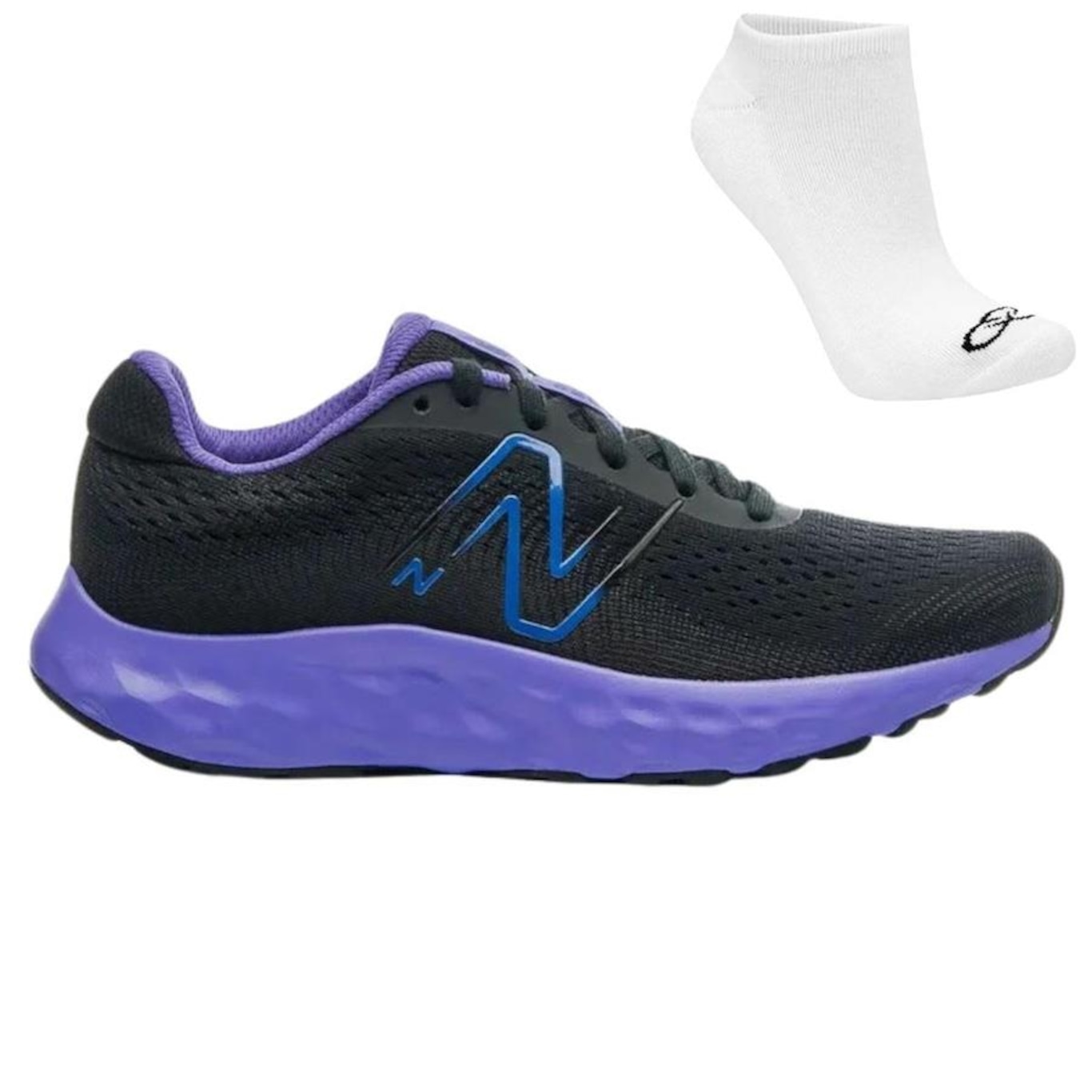 Kit Tênis New Balance 520 V8 + Par de Meias - Feminino - Foto 1