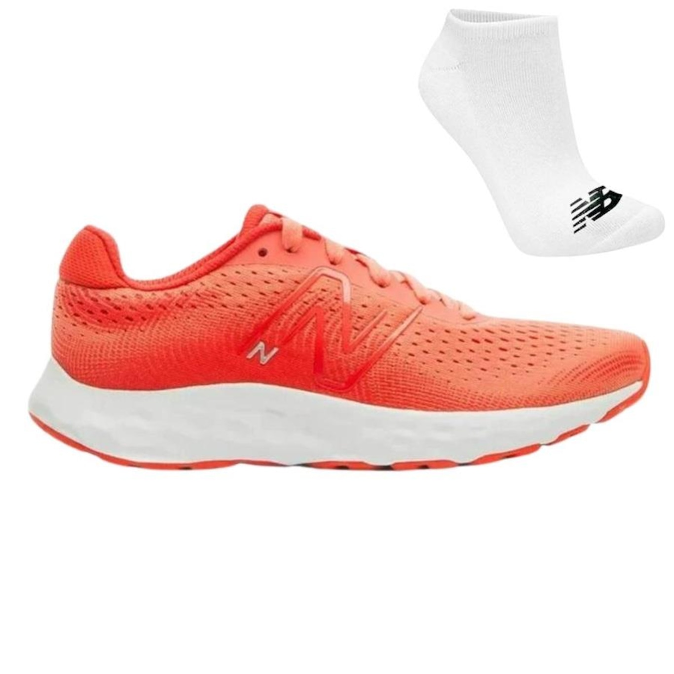 Kit Tênis New Balance 520 V8 + Par de Meias - Feminino - Foto 1