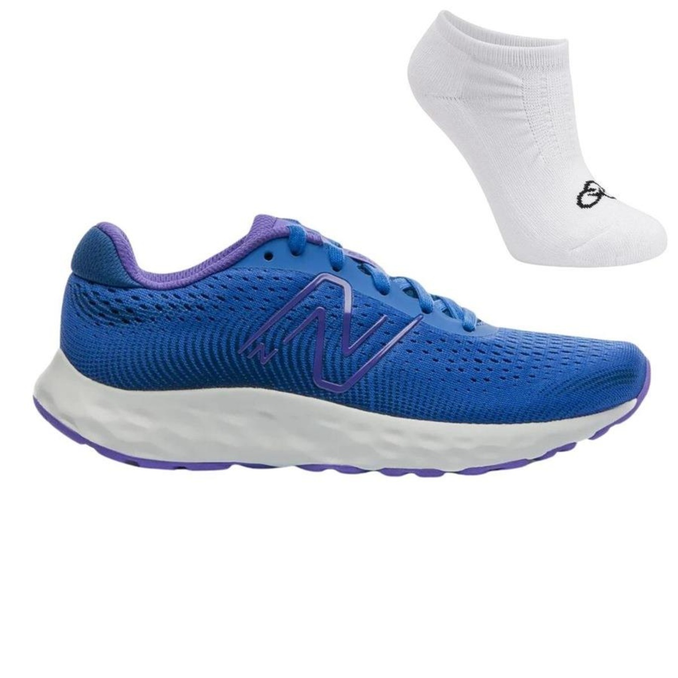 Kit Tênis New Balance 520 V8 + Par de Meias - Feminino - Foto 1