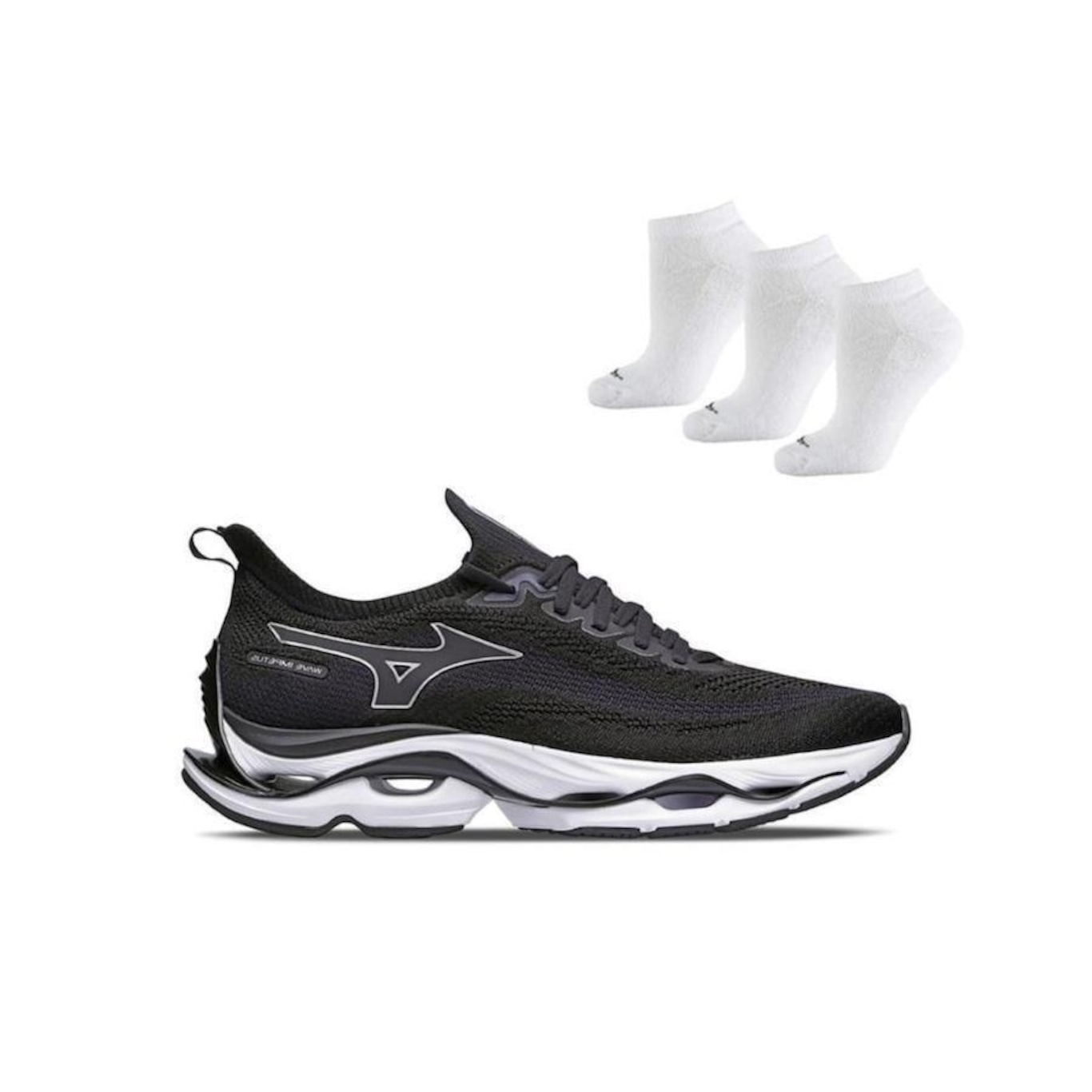 Tenis Mizuno Wave Impetus 3 Pares de Meias Masculino Centauro