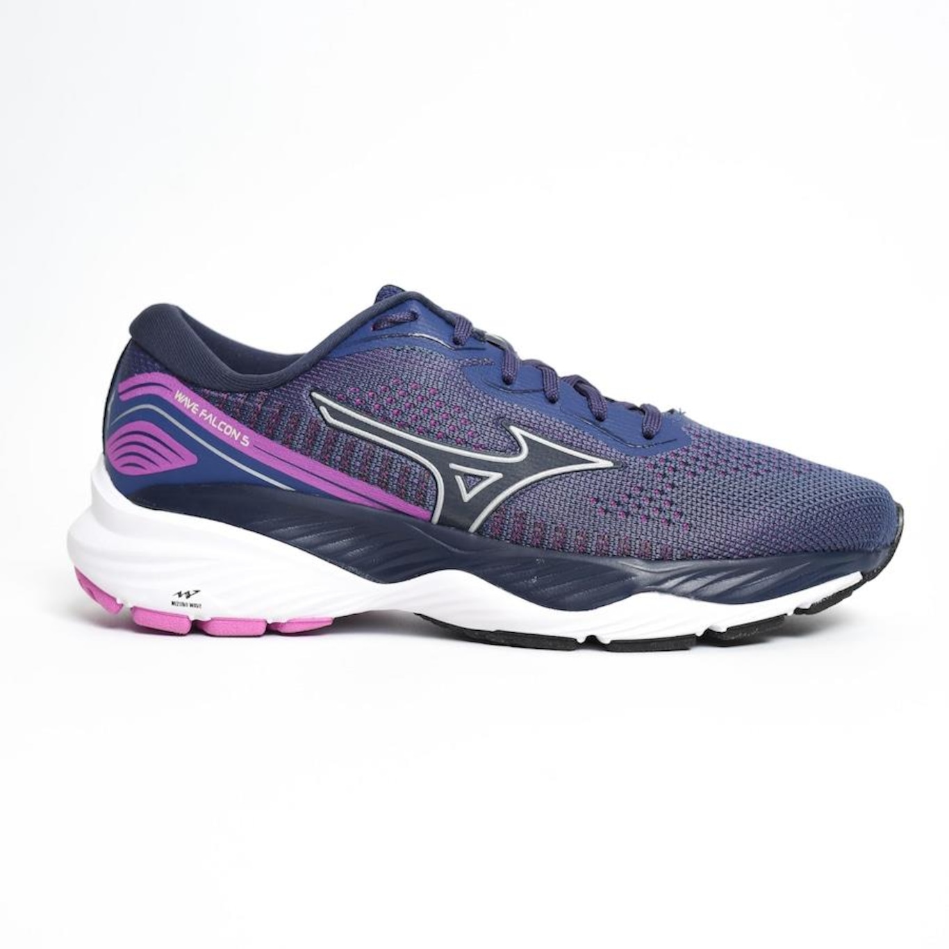 Tênis Mizuno Wave Falcon 5 - Feminino - Marinho E Rosa - Foto 1