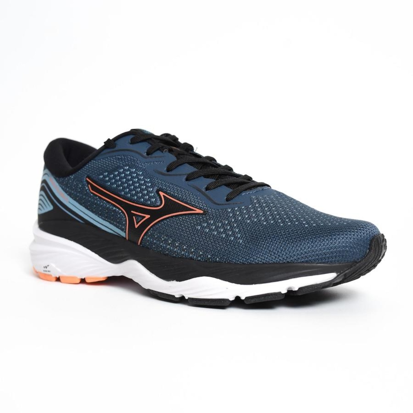 Tênis Mizuno Wave Falcon 5 - Masculino - Marinho E Laranja - Foto 5