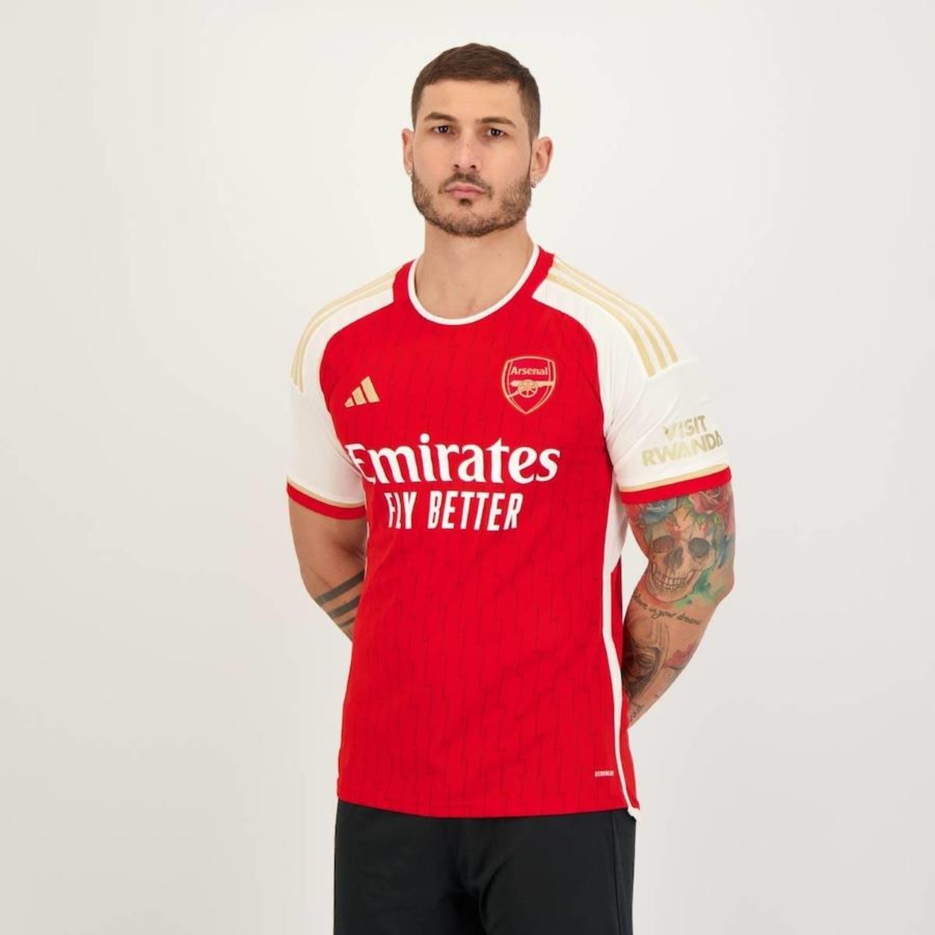 Camisa Arsenal Home 2024 8 Odegaard adidas - Masculina - Foto 3