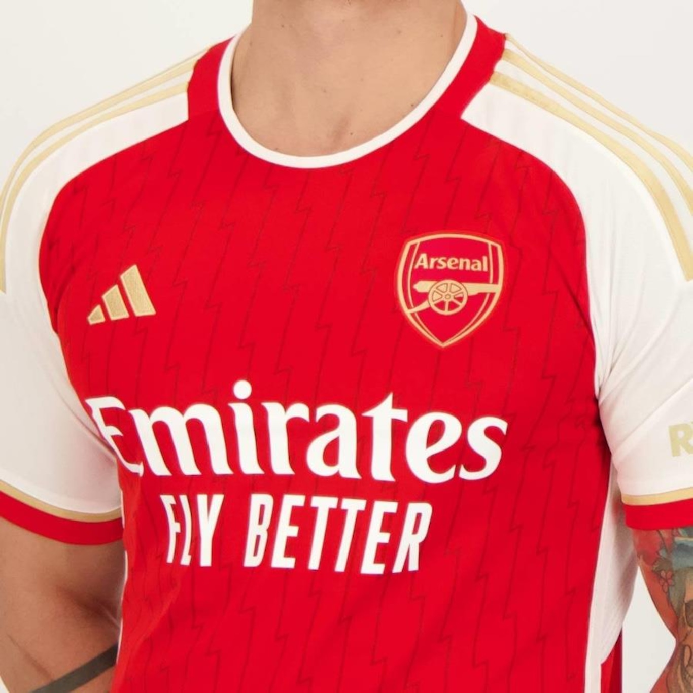 Camisa Arsenal Home 2024 8 Odegaard adidas - Masculina - Foto 5