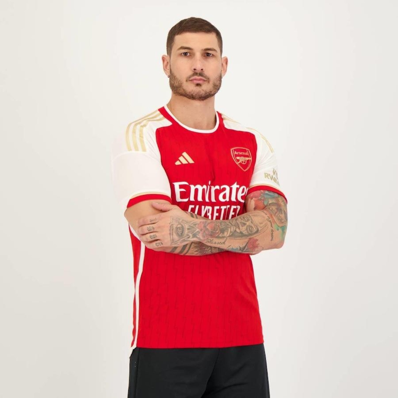 Camisa Arsenal Home 2024 9 G. Jesus adidas - Masculina - Foto 2