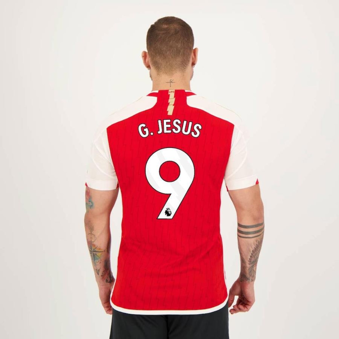 Camisa Arsenal Home 2024 9 G. Jesus adidas - Masculina - Foto 5