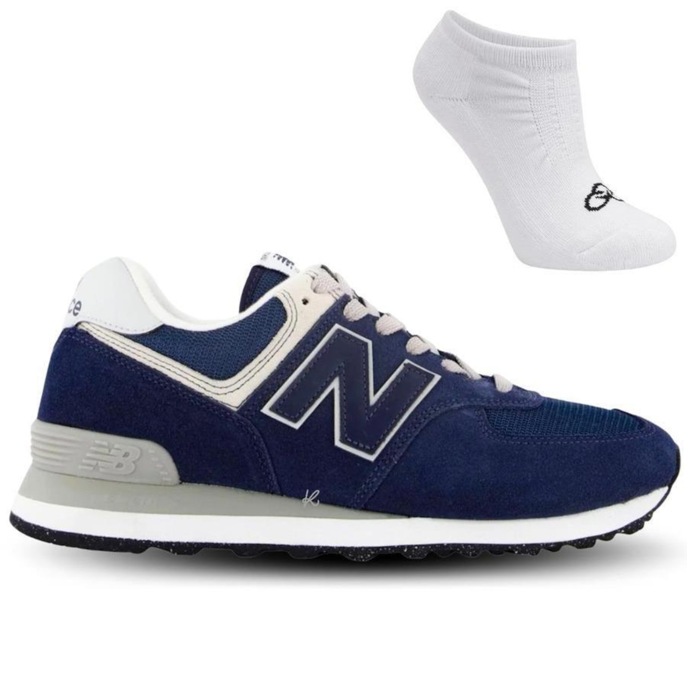 Kit Tênis New Balance 574 V2 + Meias - Masculino - Foto 1