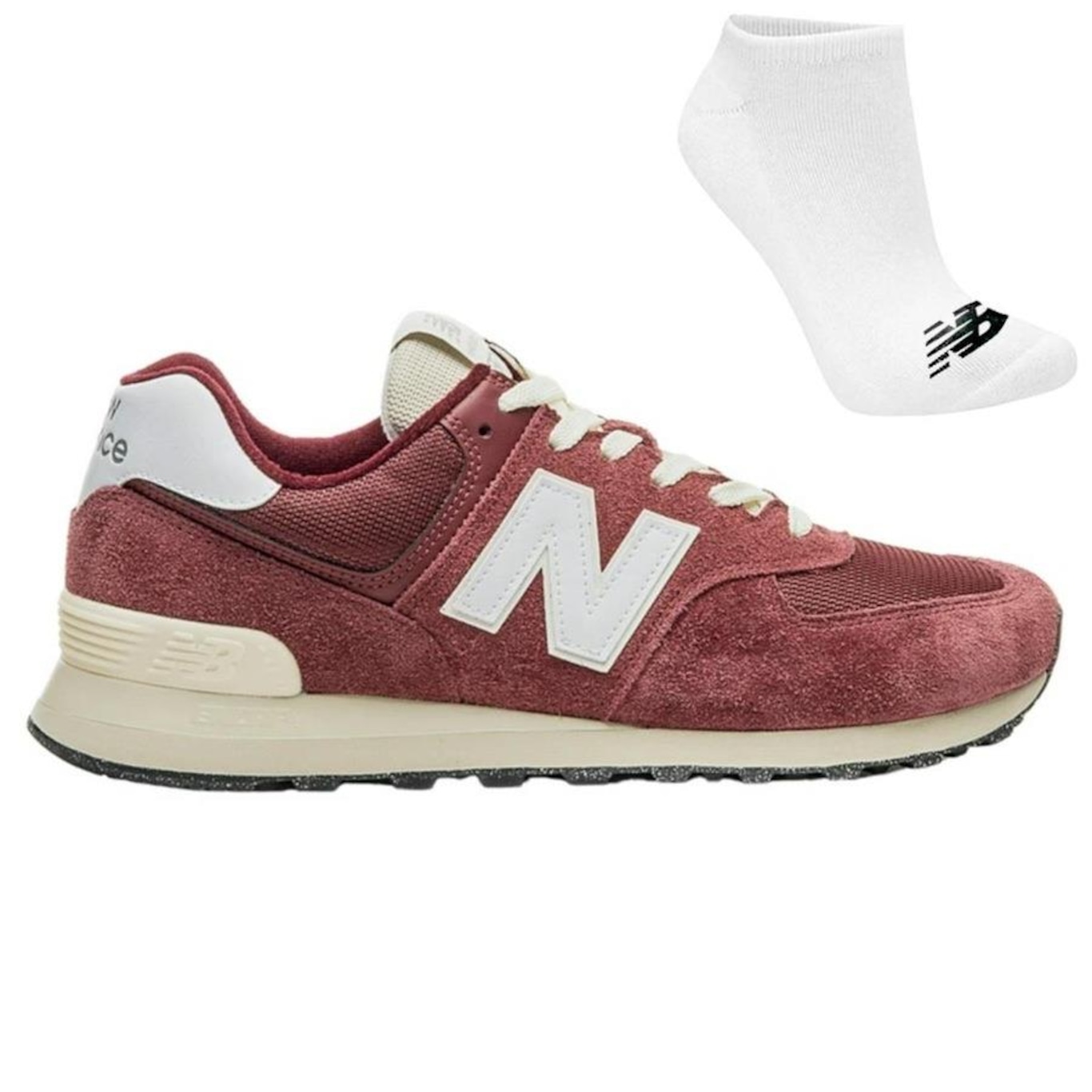 Kit Tênis New Balance 574 V2 + Meias - Masculino - Foto 1