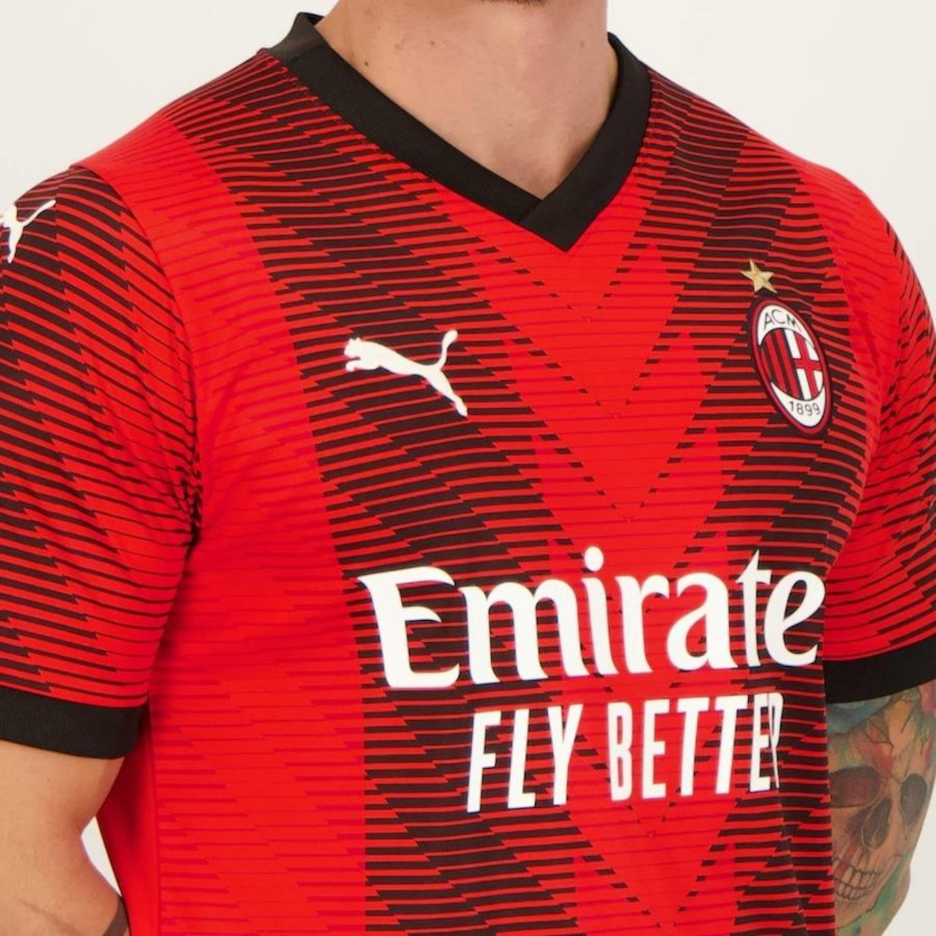 Camisa Milan I 2024 9 Giroud Puma - Masculina - Foto 2