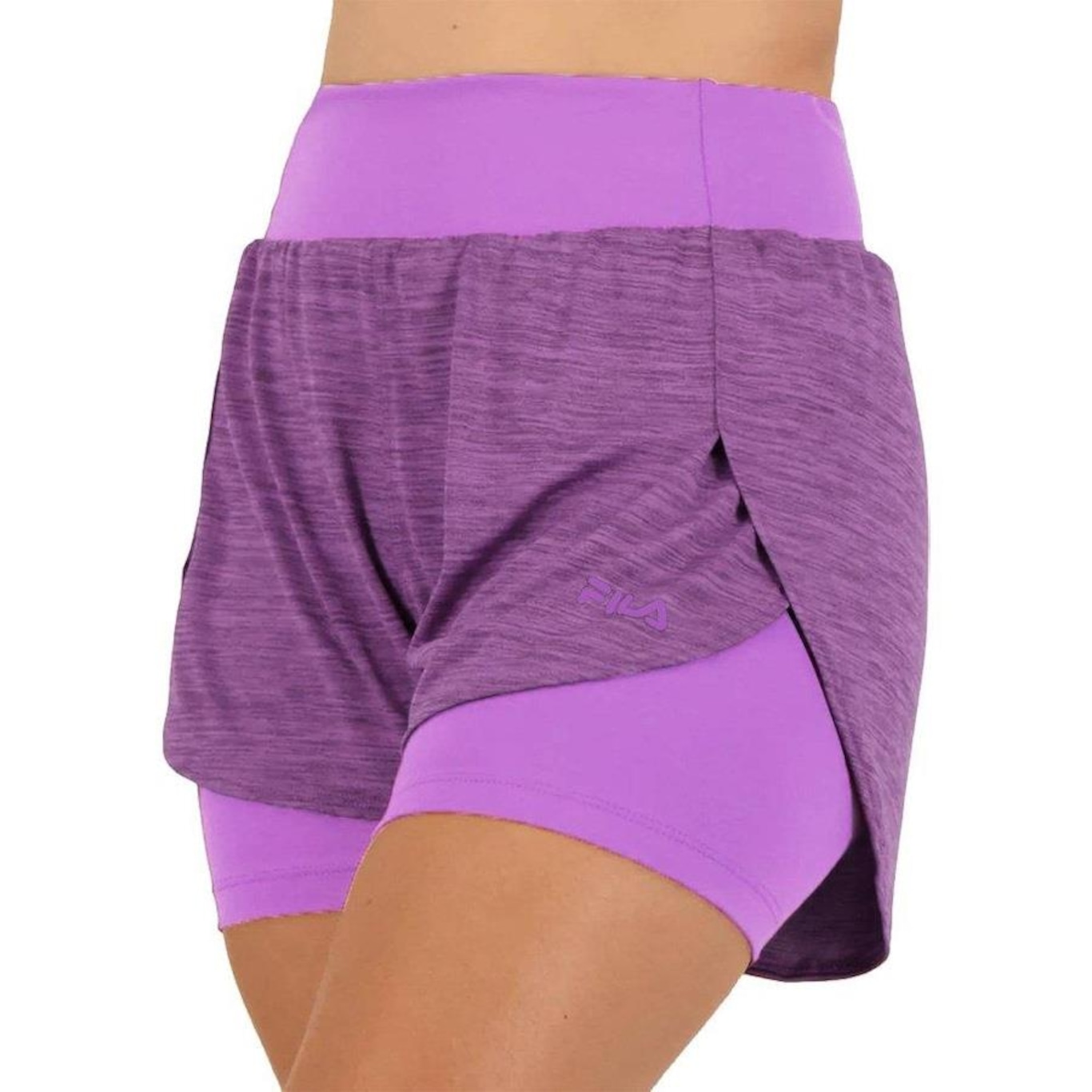 Shorts Fila Basic Train Double - Feminino - Foto 1