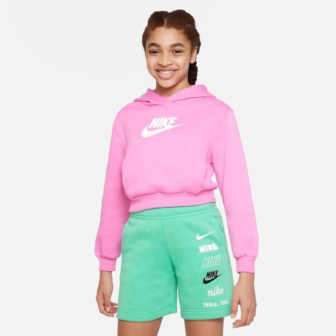 Blusão com Capuz Nike Sportswear Club Fleece - Infantil - Foto 4