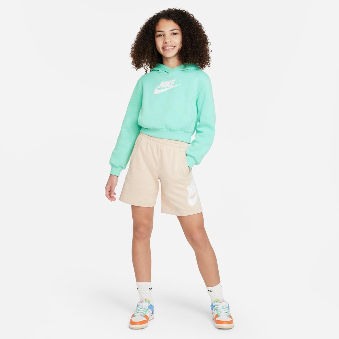 Blusão com Capuz Nike Sportswear Club Fleece - Infantil - Foto 5