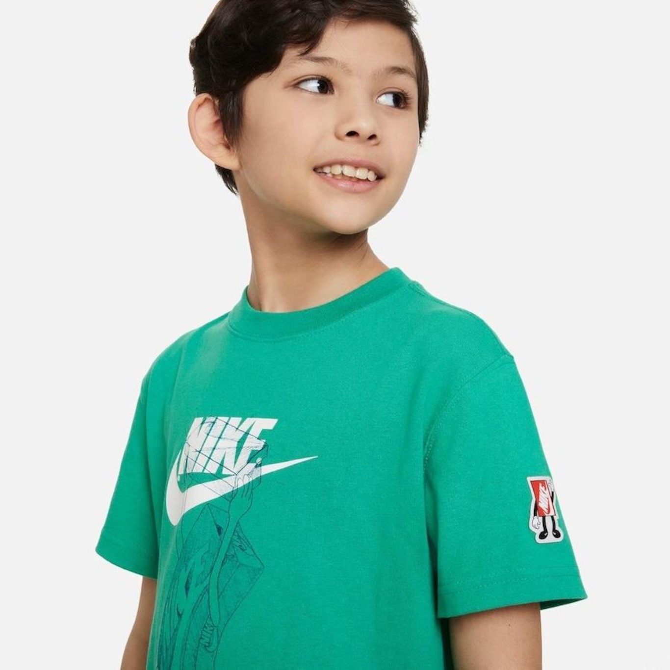 Camiseta Nike Sportswear Boxy - Infantil - Foto 2