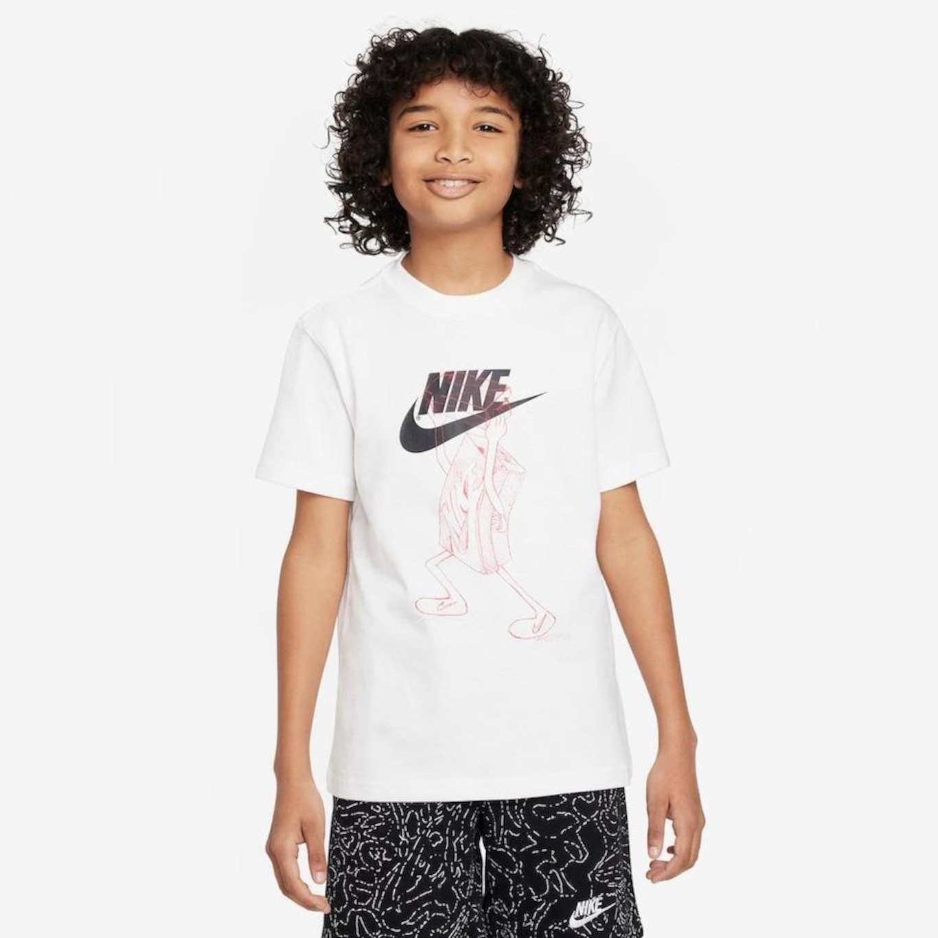 Camiseta Nike Sportswear Boxy - Infantil - Foto 2