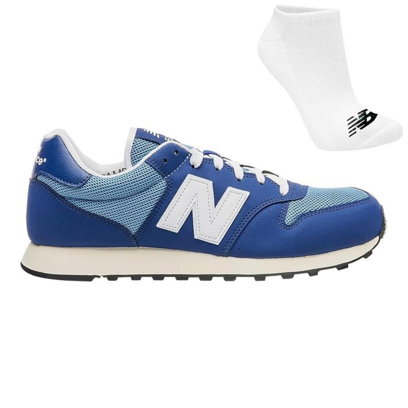 Tênis New Balance 500 V2 + Par de Meia - Masculino - Foto 1