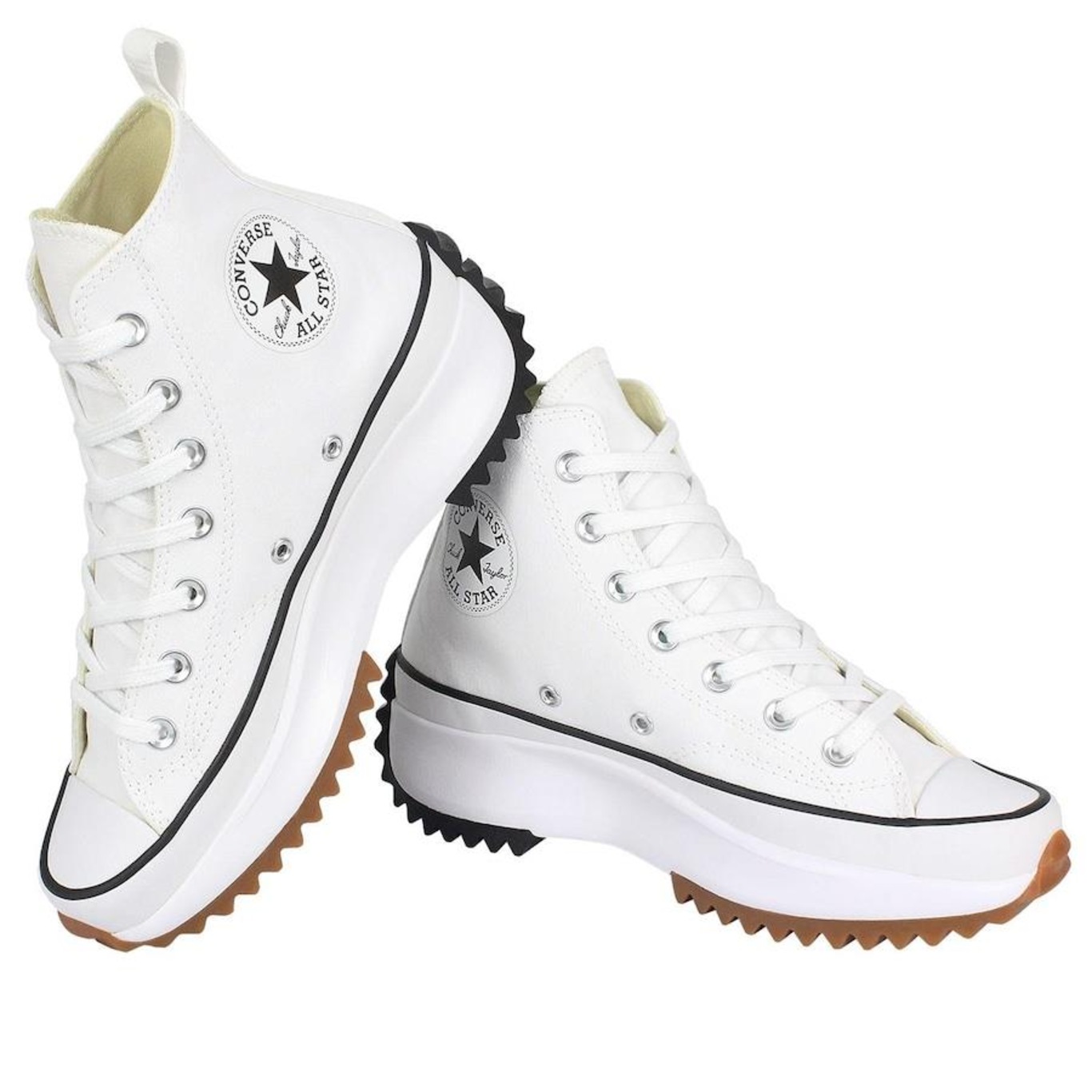 Tênis Converse All Star Run Hike Hi - Preto/ Branco/ Marrom Mel