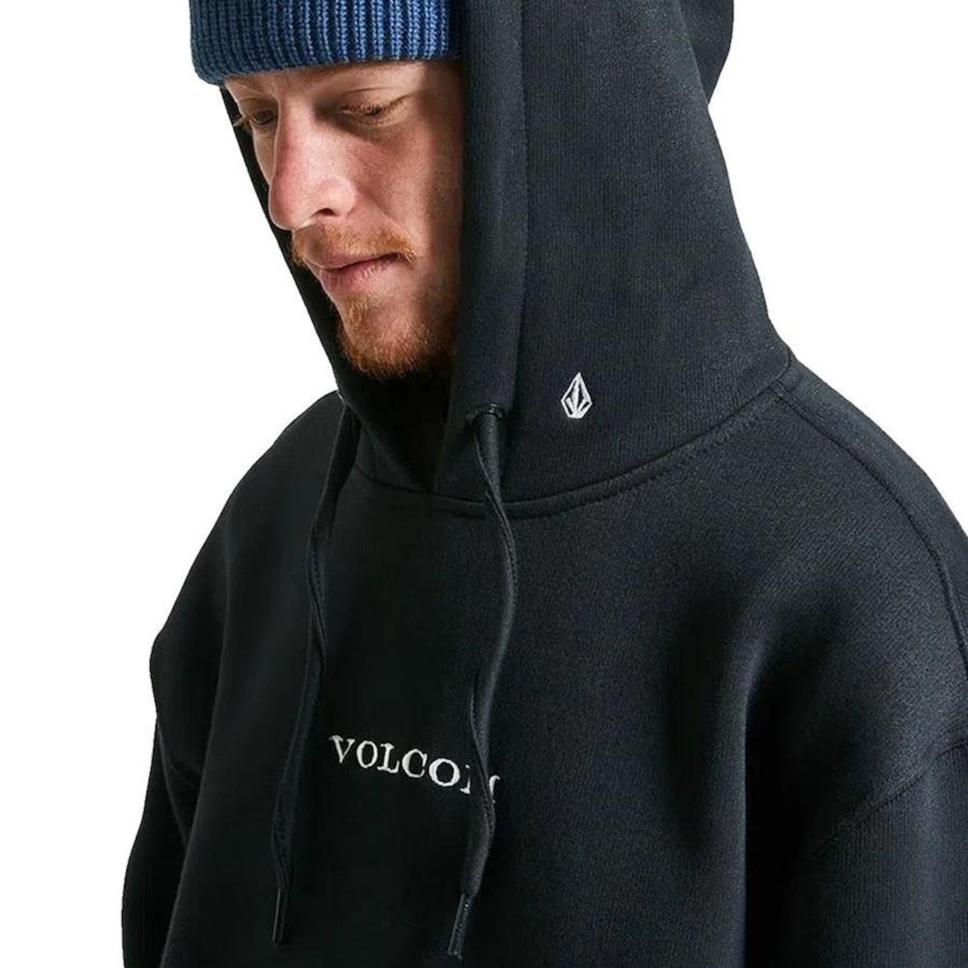 Blusão de Moletom com Capuz Volcom Canguru Signature - Masculino - Foto 3