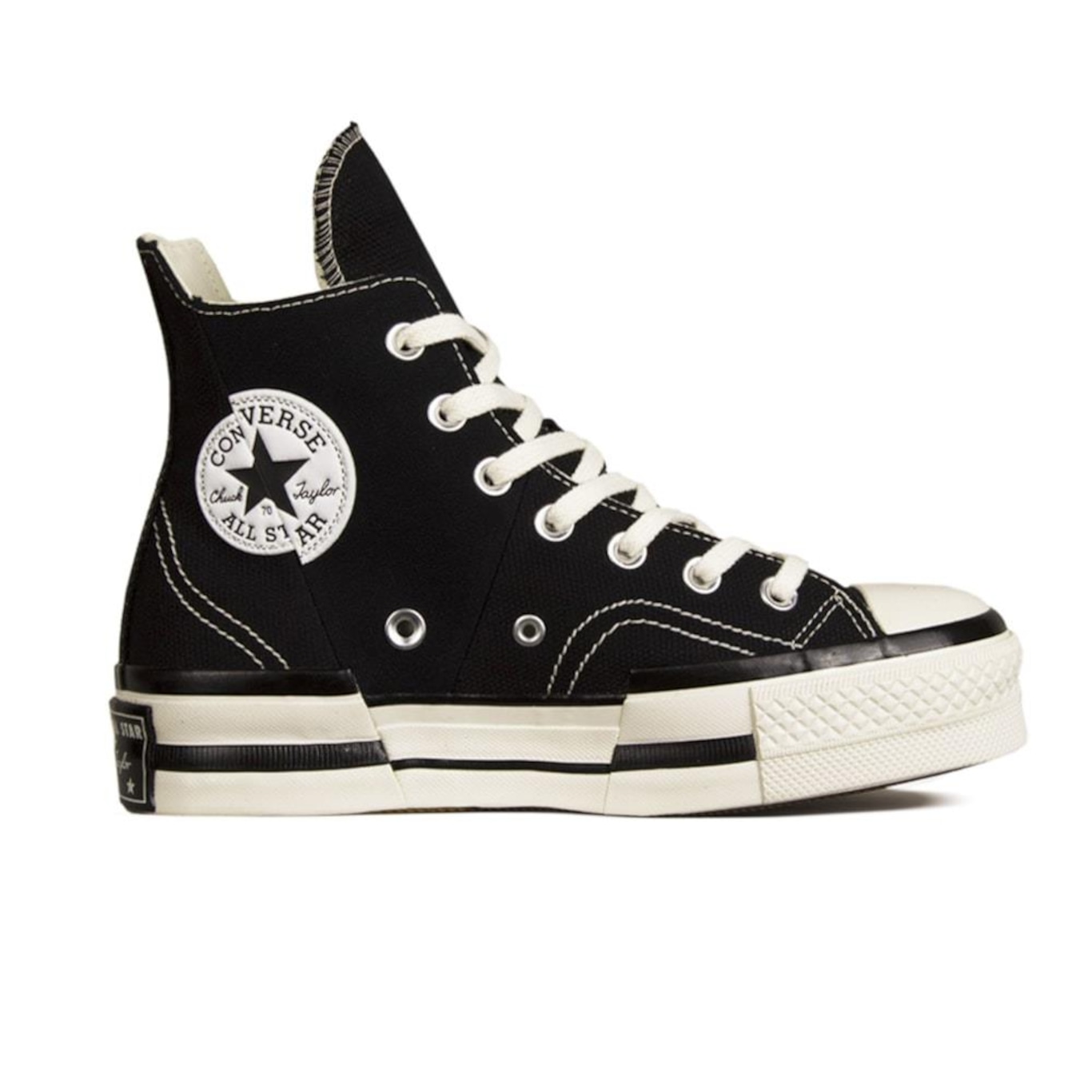 Tênis Converse All Star Chuck 70 Preto Branco Amendoa os melhores preços