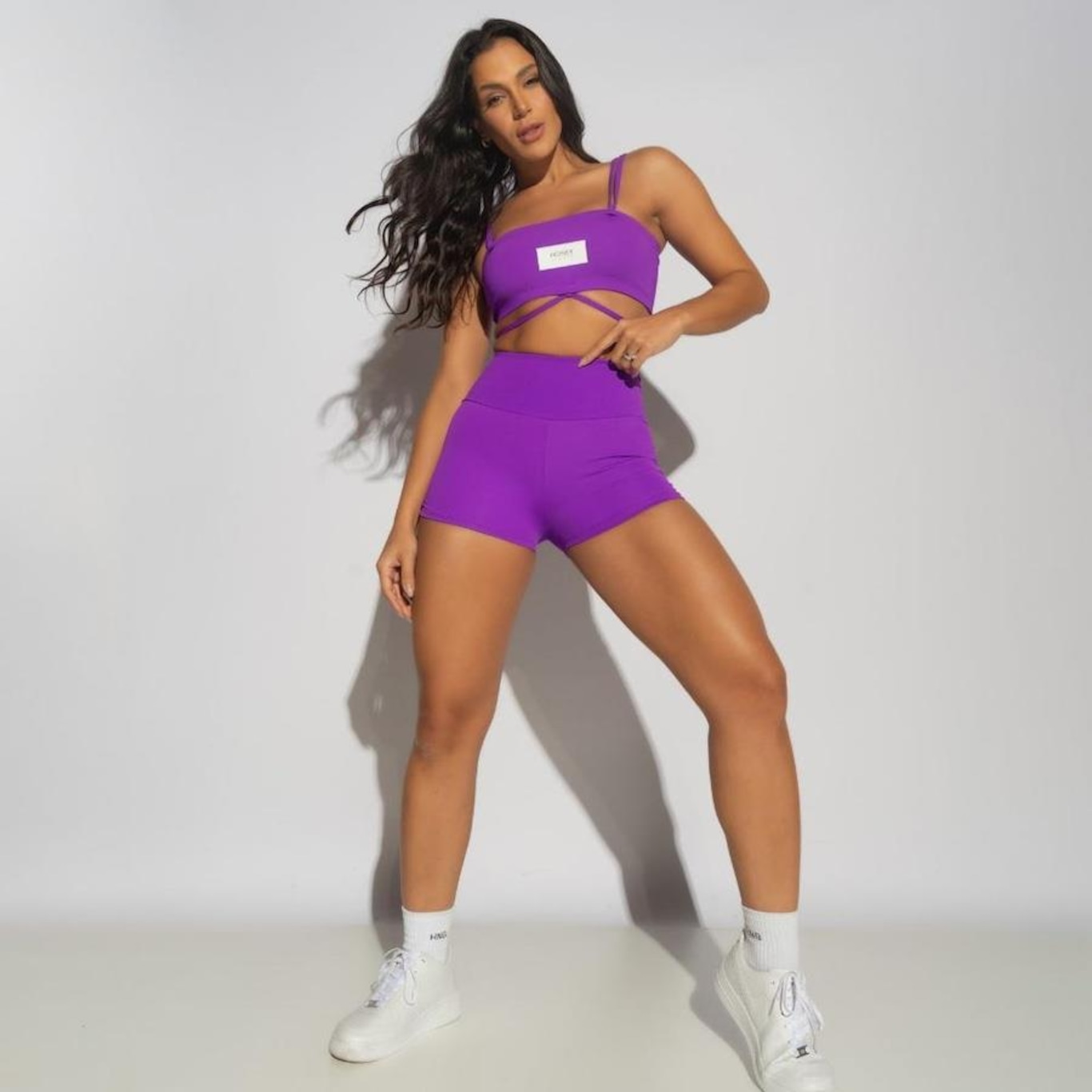 Shorts Honey Sports com Franzido Fitness - Feminino em Promoção