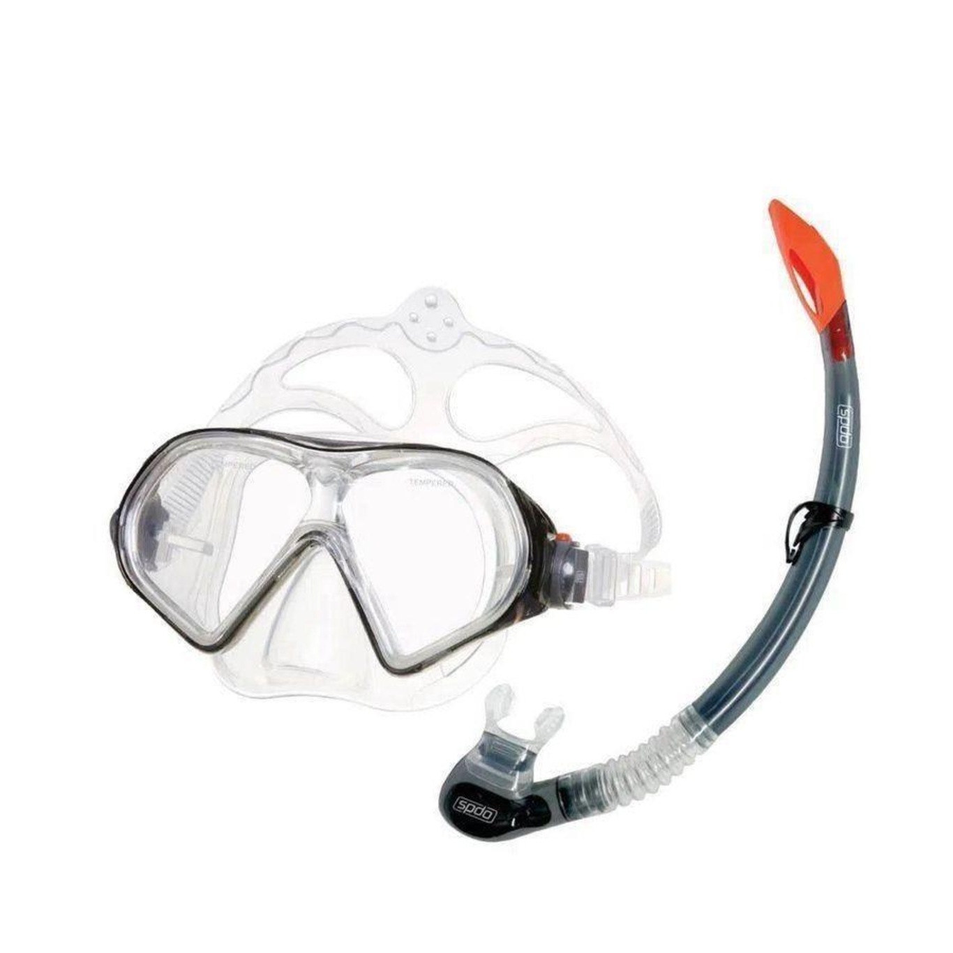 Kit de Natacão Speedo Belize II: 1 Máscara + 1 Snorkel - Adulto - Foto 1