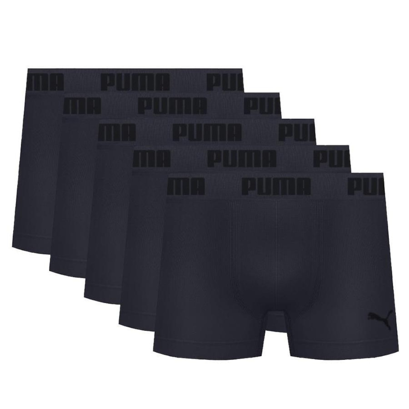 Kit Cuecas Boxer Puma Microfibra sem Costura - 5 Unidades - Adulto - Foto 1