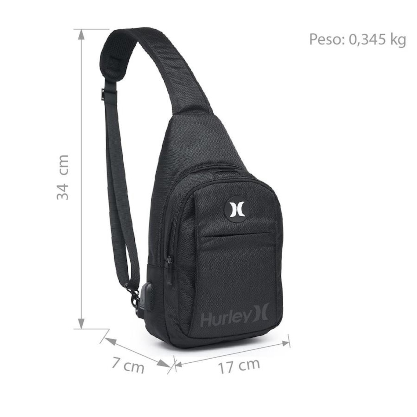 Shoulder Bag Hurley Transversal - 4 Litros - Foto 5