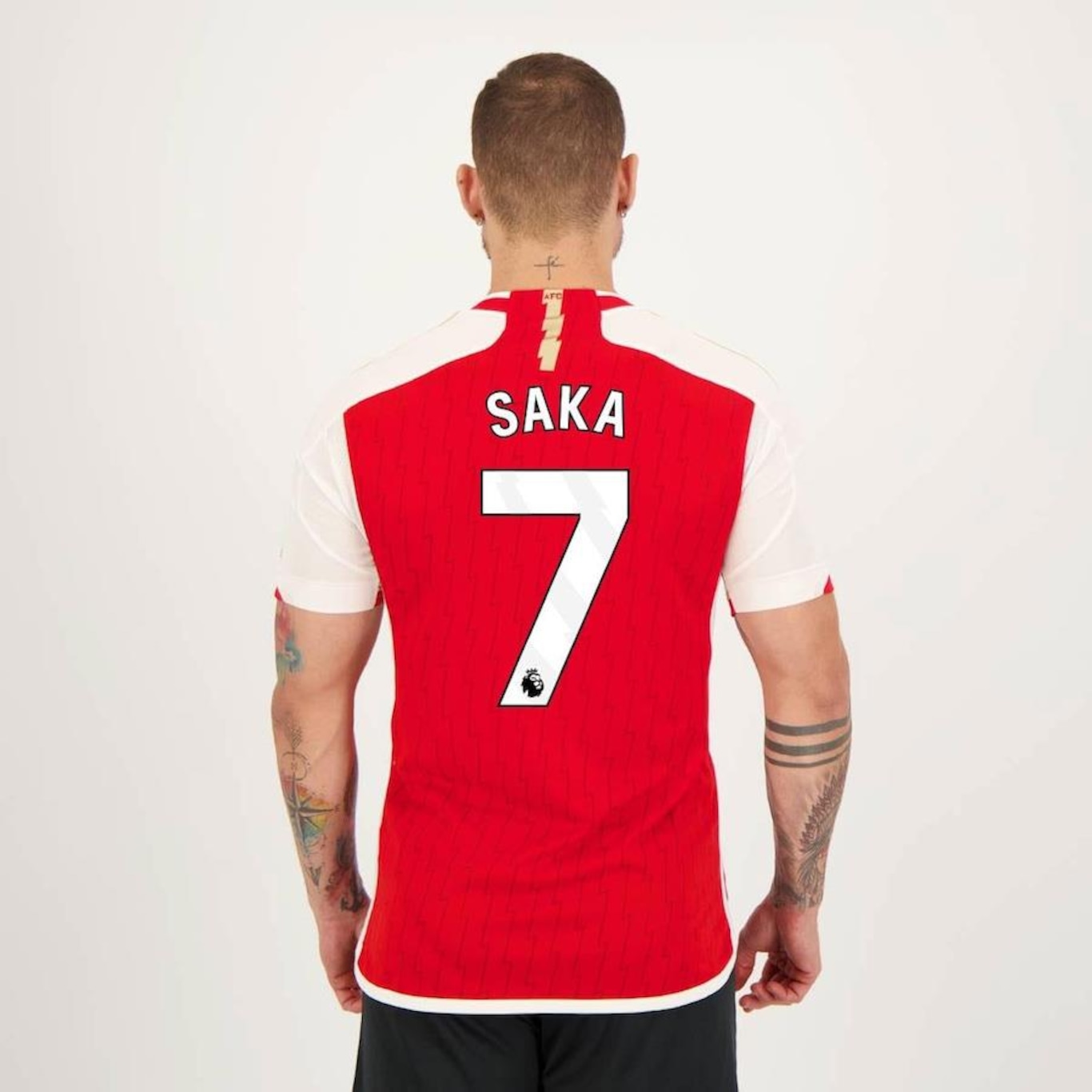 Camisa Arsenal Home 2024 7 Saka adidas - Masculina - Foto 5