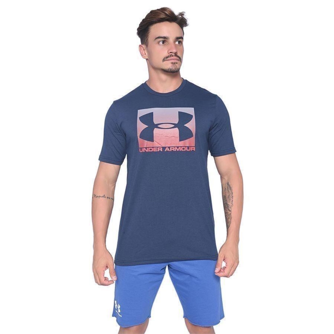 Kit Camisetas Under Armour Boxed Sportstyle - 2 Unidades - Masculina - Foto 2