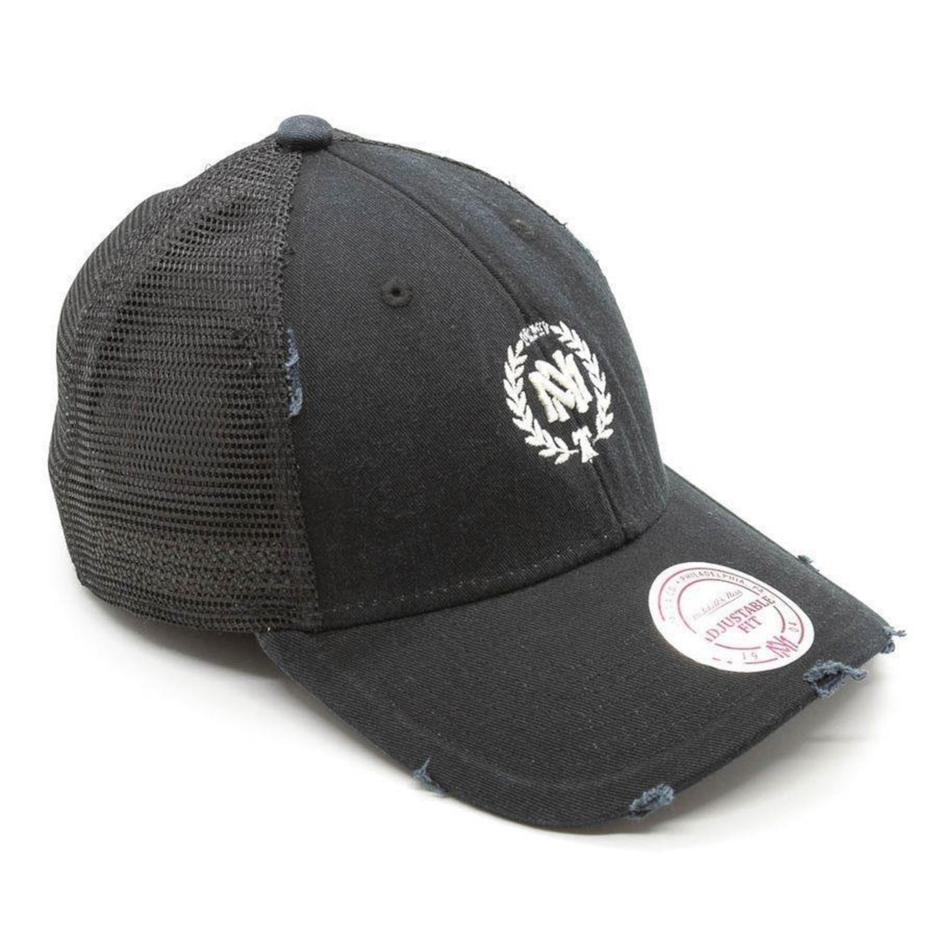 Boné Aba Curva Mitchell & Ness Snapback Trucker The Washed Branded - Adulto - Foto 3