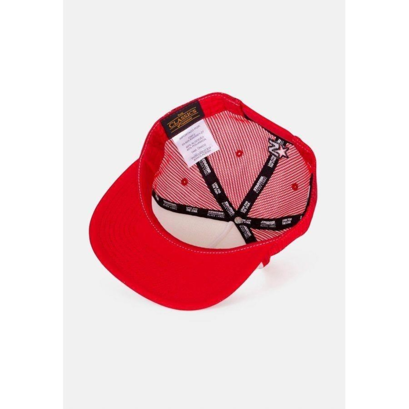 Boné Starter Aba Reta Snapback Trucker Foam Vermelho - Starter - Foto 2