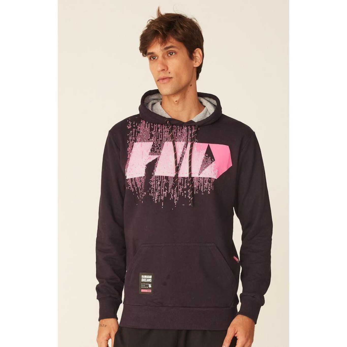 Blusão de Moletom com Capuz HD Fechado Big Logo - Masculina - Foto 1