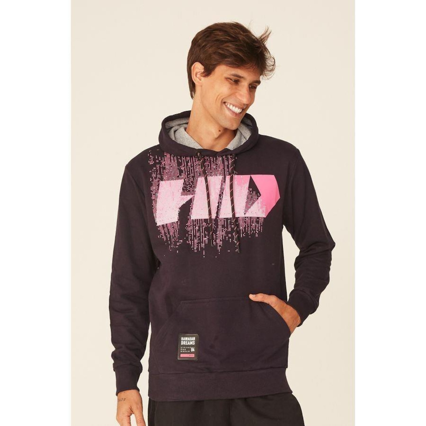 Blusão de Moletom com Capuz HD Fechado Big Logo - Masculina - Foto 3