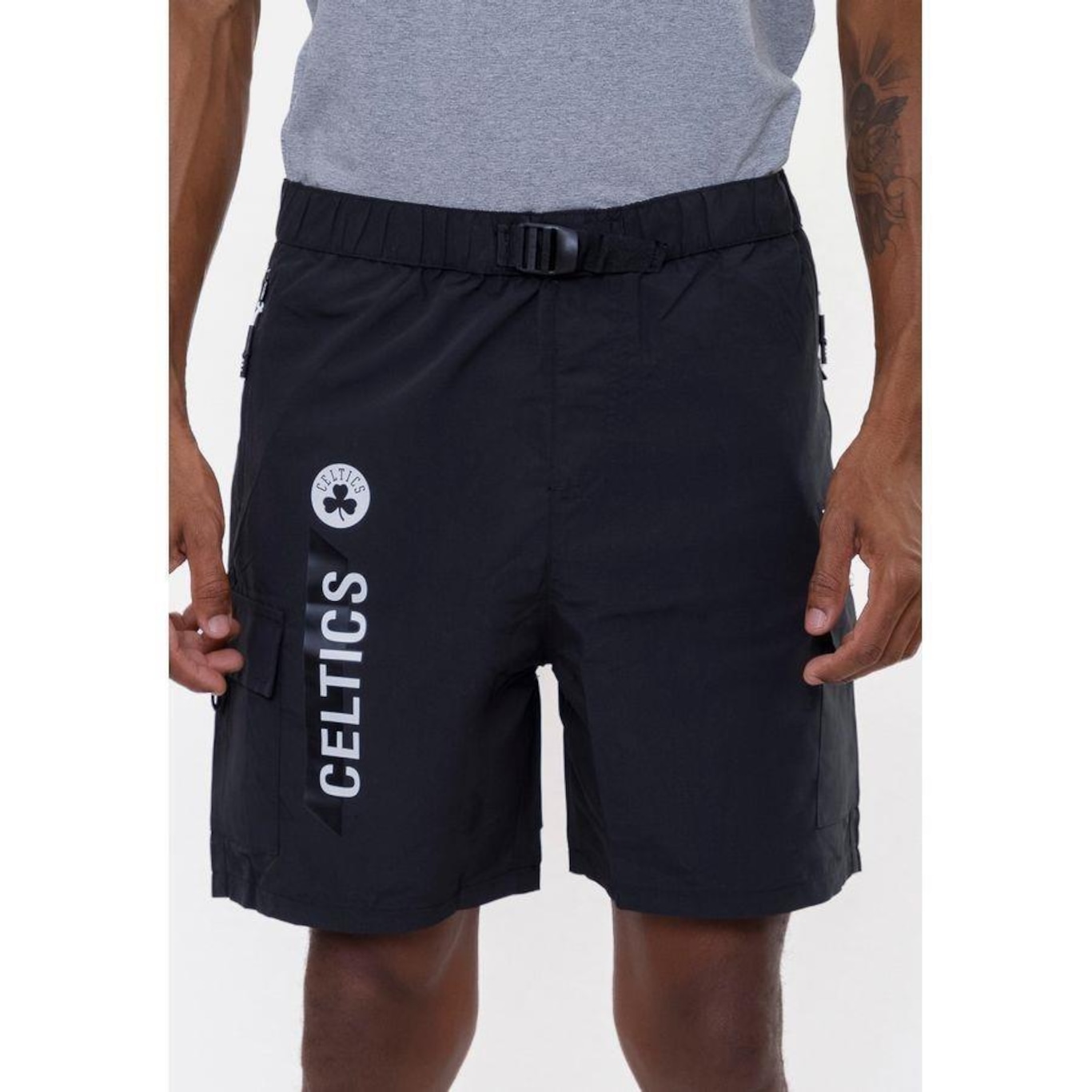 Shorts Nba Volley Boston Celtics - Masculino - Foto 1