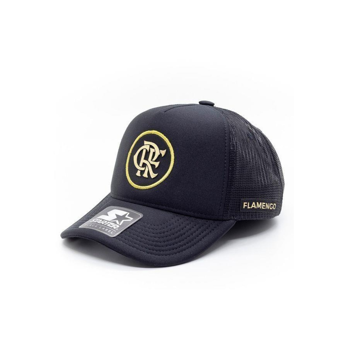 Boné Aba Curva Starter Trucker Collab Flamengo Oficial - Snapback - Adulto - Foto 3