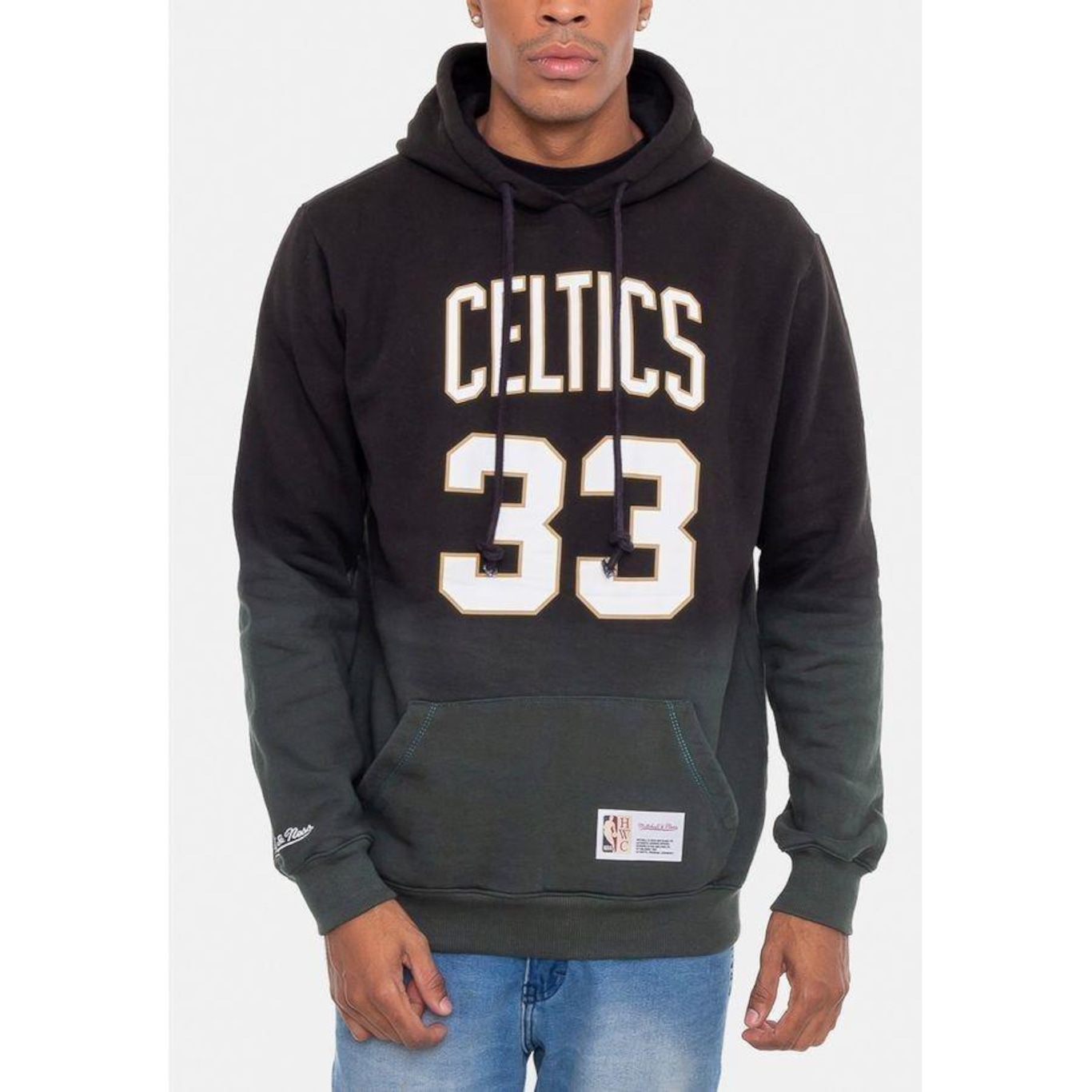 Blusão de Moletom Mitchell & Ness Canguru Fechado - Masculino - Foto 3