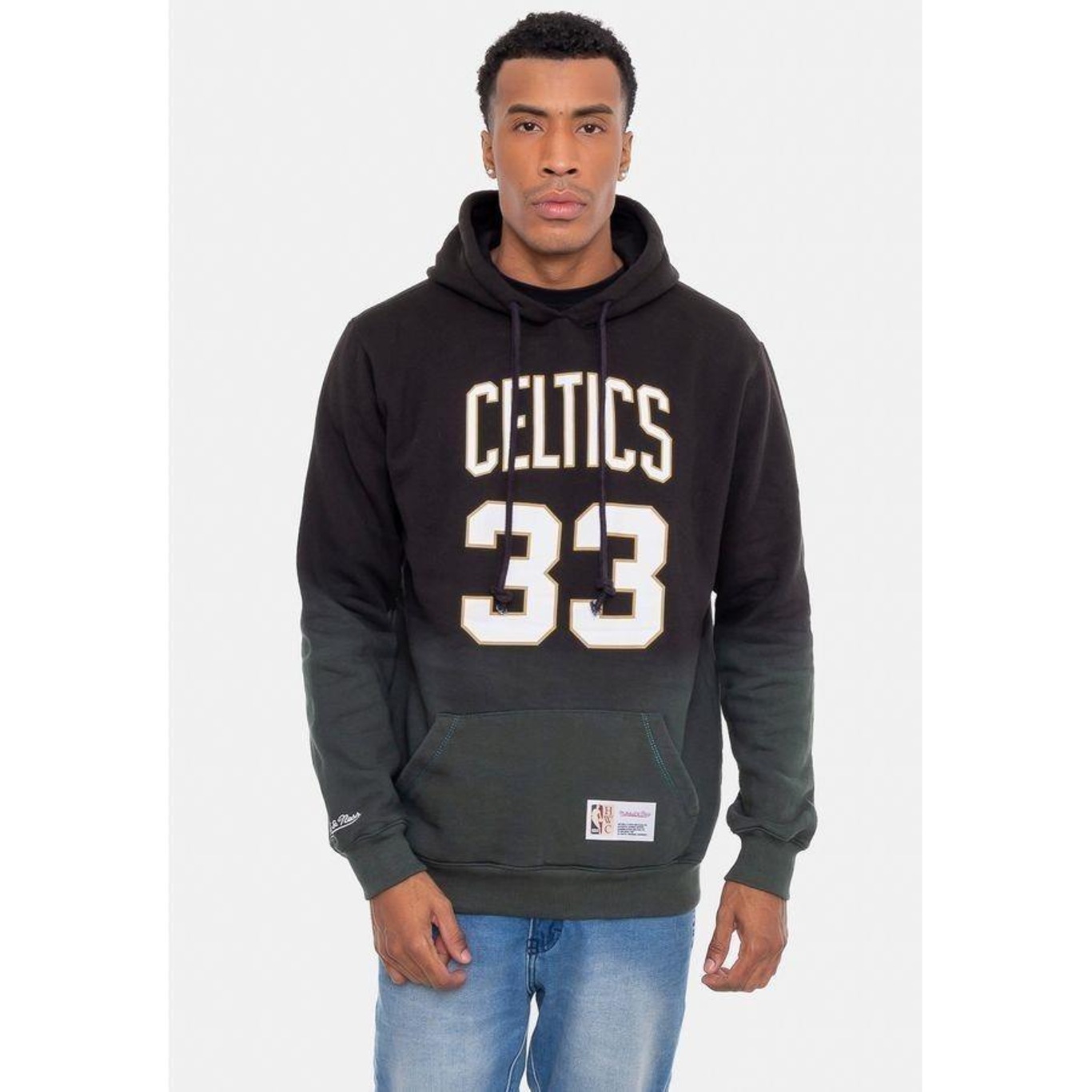 Blusão de Moletom Mitchell & Ness Canguru Fechado - Masculino - Foto 4