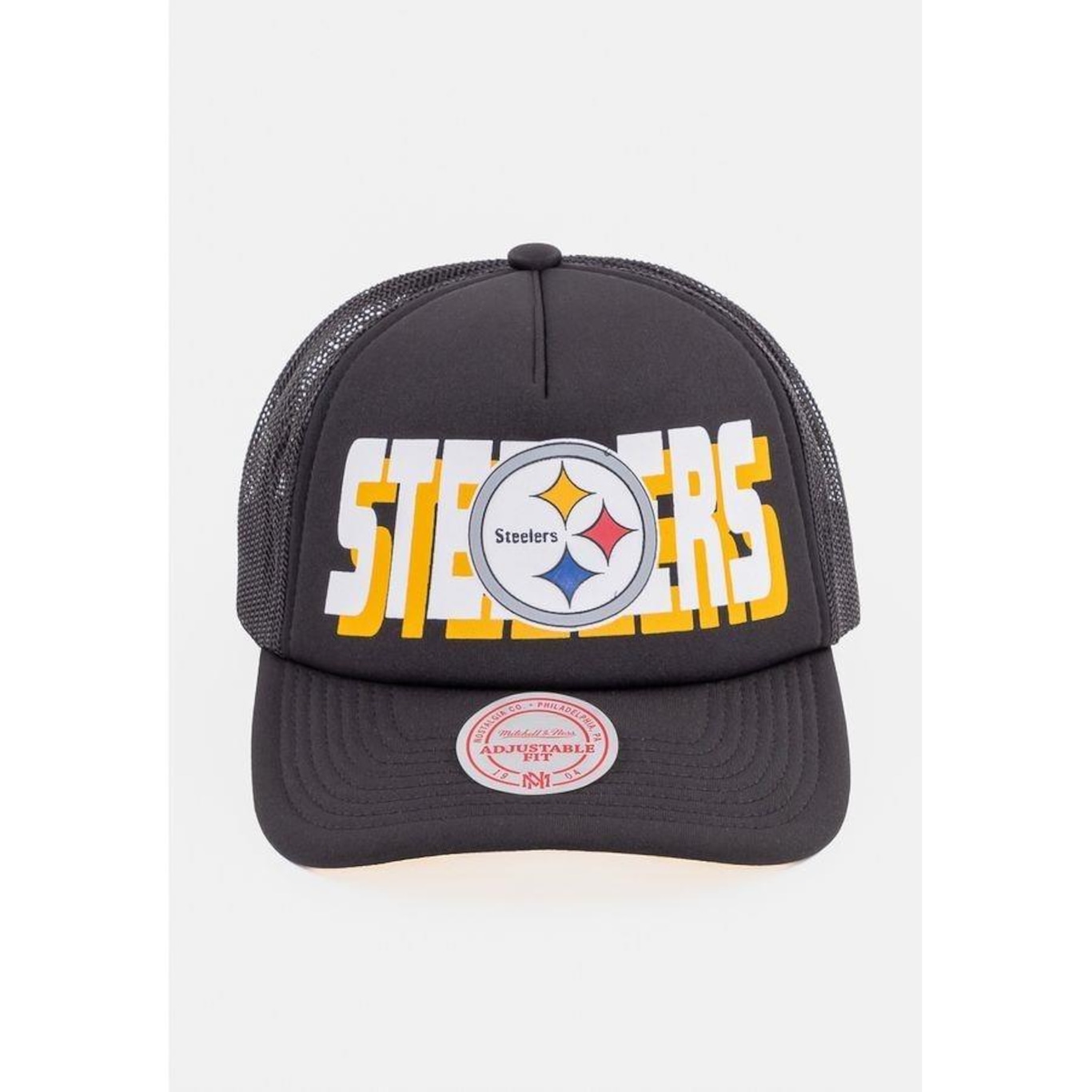 Boné Mitchell & Ness Nfl Aba Curva Steelers - Strapback - Adulto - Foto 2