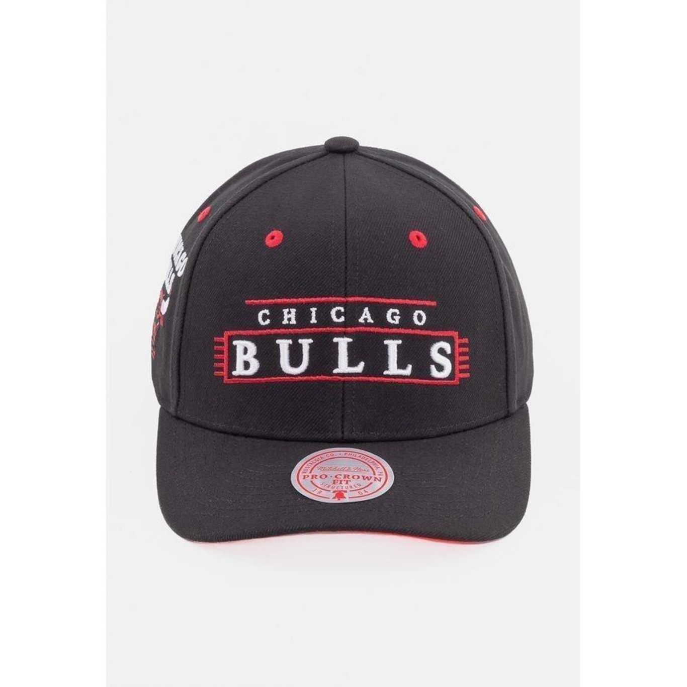 Boné Aba Curva Mitchell & Ness Chicago Bulls - Adulto - Foto 1